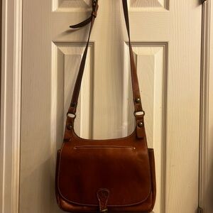 Patricia Nash Brown Leather Shoulder Bag